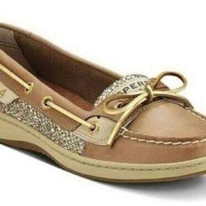 Sperry tan gold boat shoe topsider